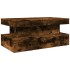 Mesa de centro con luces LED roble ahumado 90x50x40