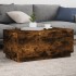 Mesa de centro con luces LED roble ahumado 90x50x40