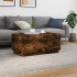 Mesa de centro con luces LED roble ahumado 90x50x40