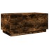 Mesa de centro con luces LED roble ahumado 90x50x40