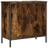 Armario lavabo baño madera ingeniería roble ahumado 60x30x60