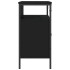 Armario para lavabo de baño madera ingeniería negro 80x30x60