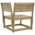 Sofá esquinero de jardín madera de pino impregnada 73x73x78
