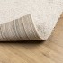 Alfombra peluda de pelo largo moderna PAMPLONA crema 160x160