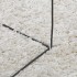Alfombra peluda de pelo largo moderna PAMPLONA crema 160x160