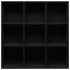 Estantería madera de ingeniería negro 98x29x97,5