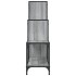 Estantería madera ingeniería y metal gris Sonoma 92x30x102