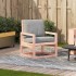 Silla de jardín madera maciza Douglas 57,5x63x76