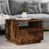 Mesa de centro con luces LED roble ahumado 50x49x40