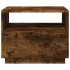 Mesa de centro con luces LED roble ahumado 50x49x40