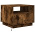 Mesa de centro con luces LED roble ahumado 50x49x40