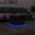 Mesa de centro con luces LED marrón roble 50x49x40