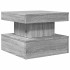Mesa de centro con luces LED gris Sonoma 50x50x40