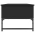 Mesa de centro de madera ingeniería y metal negro 100x50x40