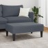Reposapiés de terciopelo gris oscuro 77x55x31