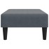 Reposapiés de terciopelo gris oscuro 77x55x31