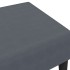 Reposapiés de terciopelo gris oscuro 77x55x31