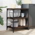 Carrito de cocina madera de ingeniería marrón roble 60x41x76