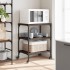 Carrito de cocina madera de ingeniería marrón roble 60x41x76