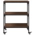 Carrito de cocina madera de ingeniería marrón roble 60x41x76