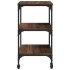 Carrito de cocina madera de ingeniería marrón roble 60x41x76