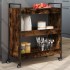Carrito de cocina madera ingeniería roble ahumado 70x30x82