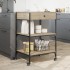 Carrito de cocina madera ingeniería roble Sonoma 60x48x89,5