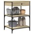 Carrito de cocina madera ingeniería roble Sonoma 60x48x89,5