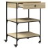 Carrito de cocina madera ingeniería roble Sonoma 60x48x89,5