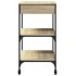 Carrito de cocina madera ingeniería roble Sonoma 60x48x89,5