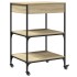 Carrito de cocina madera ingeniería roble Sonoma 60x48x89,5