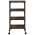Carrito de cocina madera ingeniería marrón roble 45x35x89,5