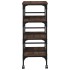 Carrito de cocina madera ingeniería marrón roble 45x35x89,5