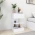 Mesitas de noche 2 uds madera contrachapada blanco 40x35x65