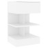 Mesitas de noche 2 uds madera contrachapada blanco 40x35x65