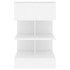 Mesitas de noche 2 uds madera contrachapada blanco 40x35x65