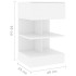 Mesitas de noche 2 uds madera contrachapada blanco 40x35x65