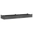 Jardinera arriate con forro madera abeto gris 240x60x25