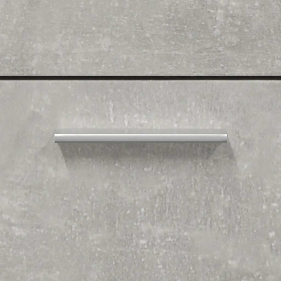 Armario de baño con espejo madera de ingeniería gris