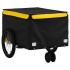 Remolque para bicicleta hierro negro y amarillo 30