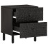 Mesita de noche de madera maciza de mango negra 40x33x46