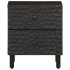 Mesita de noche de madera maciza de mango negra 40x33x46