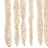 Cortina antimoscas chenilla beige y blanco 100x200