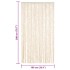 Cortina antimoscas chenilla beige y blanco 100x200