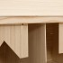 Ponedero para gallinas 2 compartimentos madera pino 63x40x65