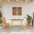 Mesa de comedor de jardín madera maciza de acacia 110x56x75