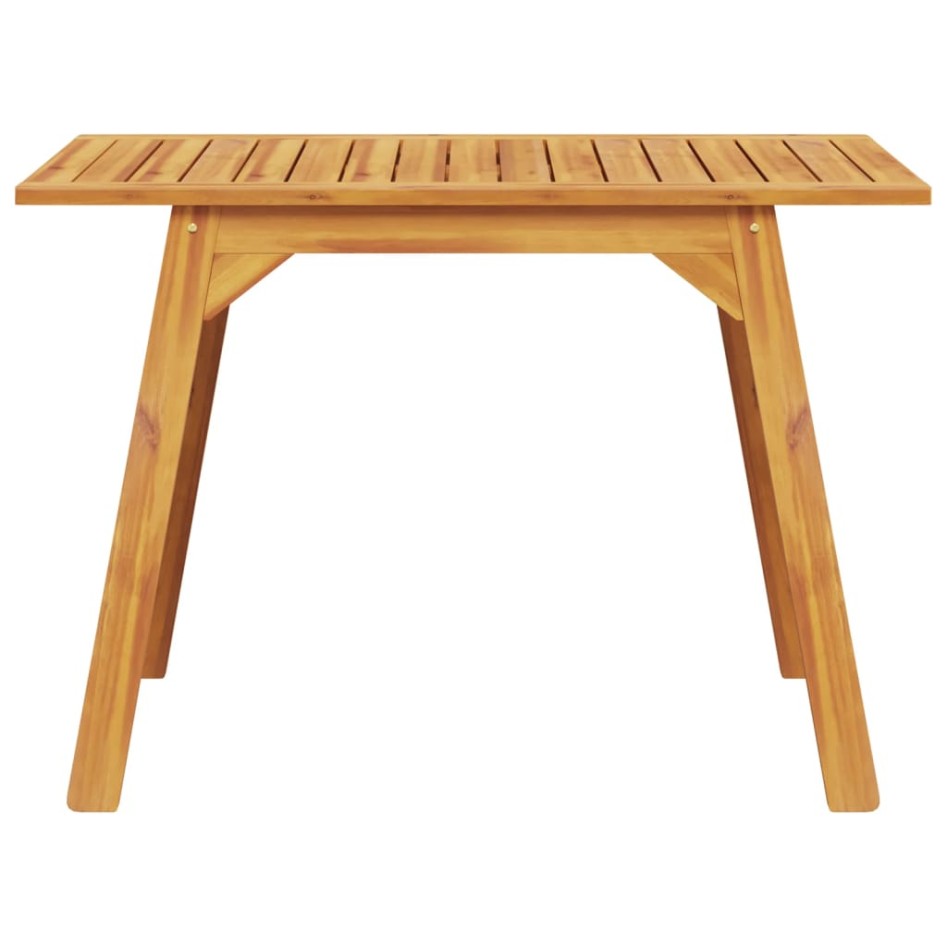 Mesa de comedor de jardín madera maciza de acacia 110x56x75