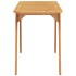 Mesa de comedor de jardín madera maciza de acacia 110x56x75