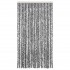 Cortina antimoscas chenilla gris negro y blanco 100x200