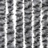 Cortina antimoscas chenilla gris negro y blanco 100x200
